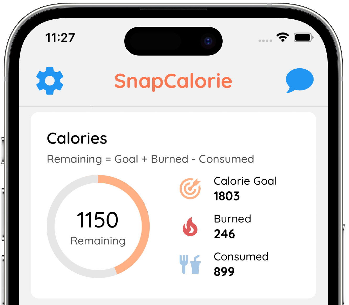 SnapCalorie App Screenshot